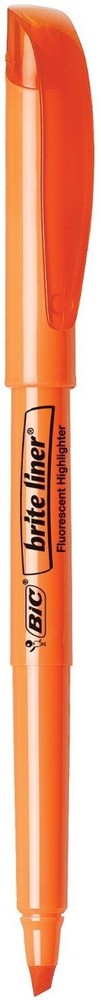 BIC Brite Liner Highlighter Chisel 11 Count (Pack of 1), Fluorescent Orange