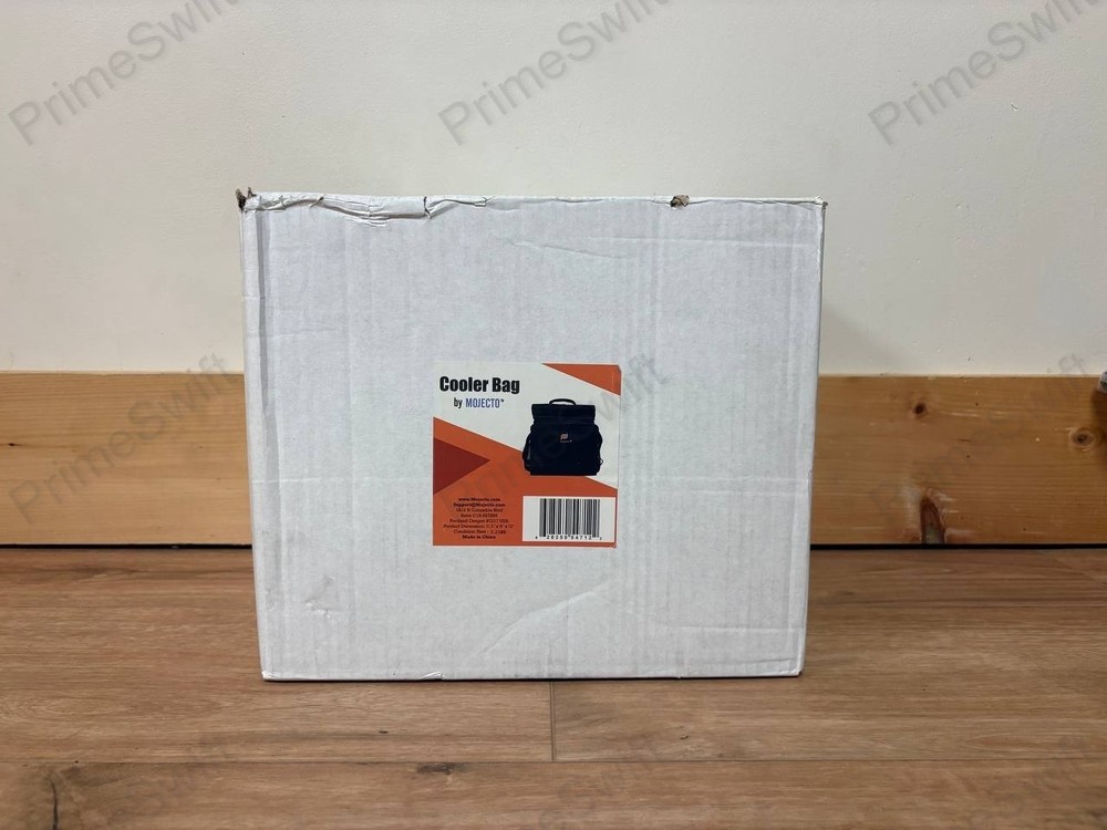 MOJECTO Medium Cooler Lunch Bag Dual Compartment Leakproof 600D Black