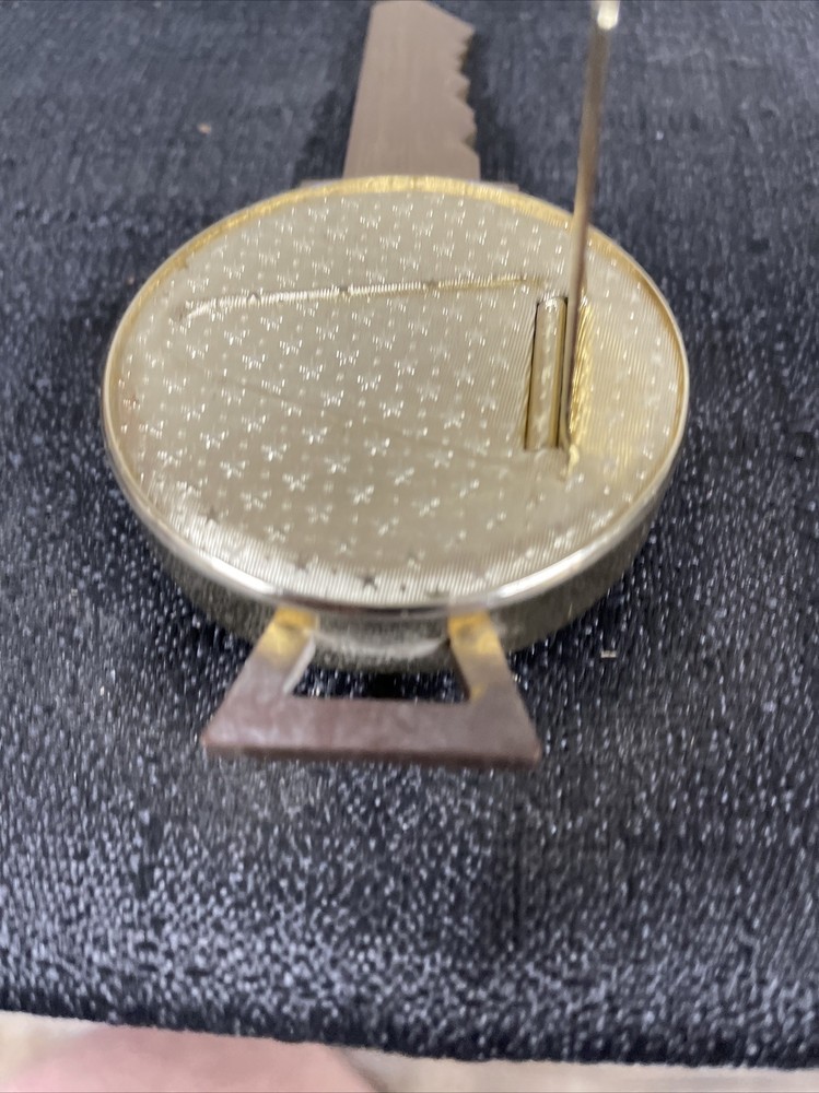 Vintage Key Shape Desk Celsius Thermometer 5" Long With Stand