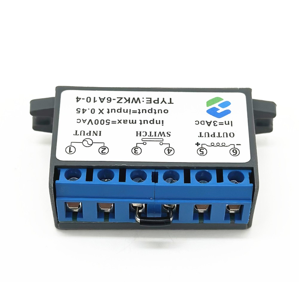 TYPE: WKZ-6A10-4 input max=500VAC output=input×0.45 IN=3ADC rectifier module
