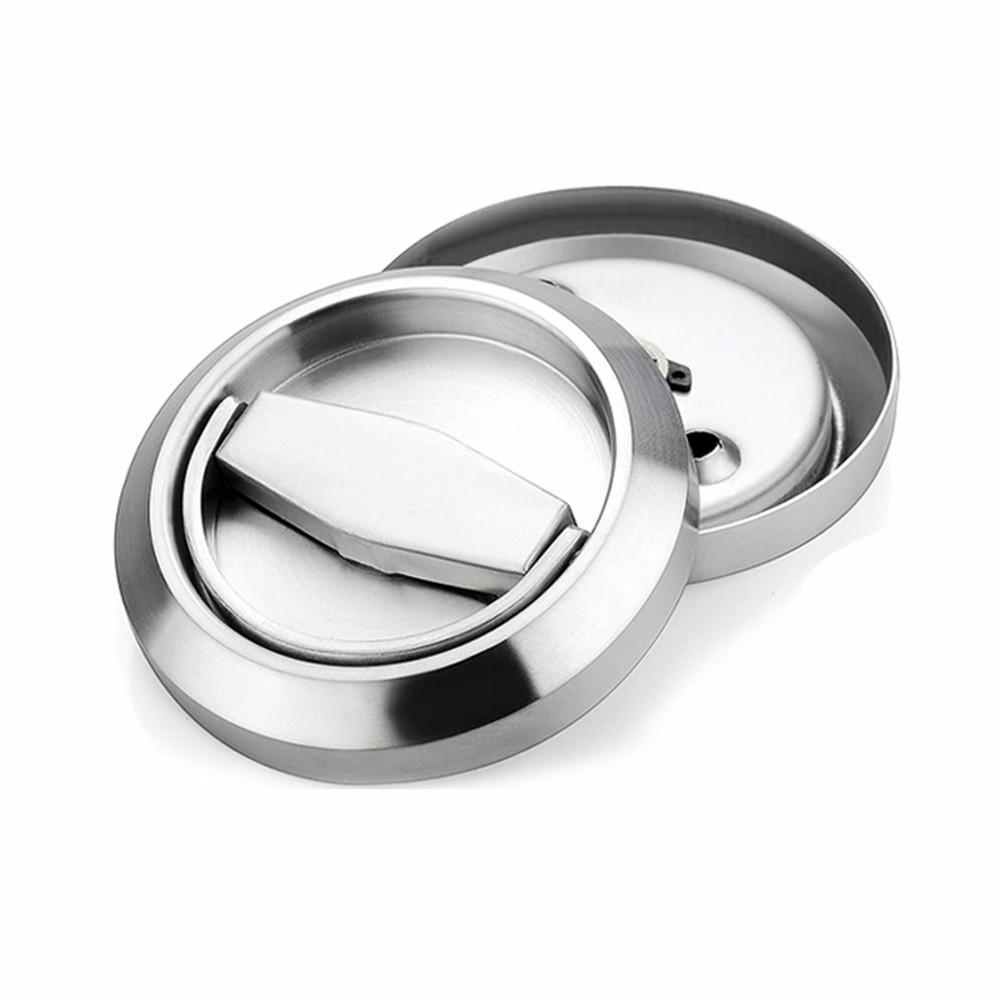 Recessed Invisible Cup Door Handle Privacy Hidden Door Locks Cabinet Pulls