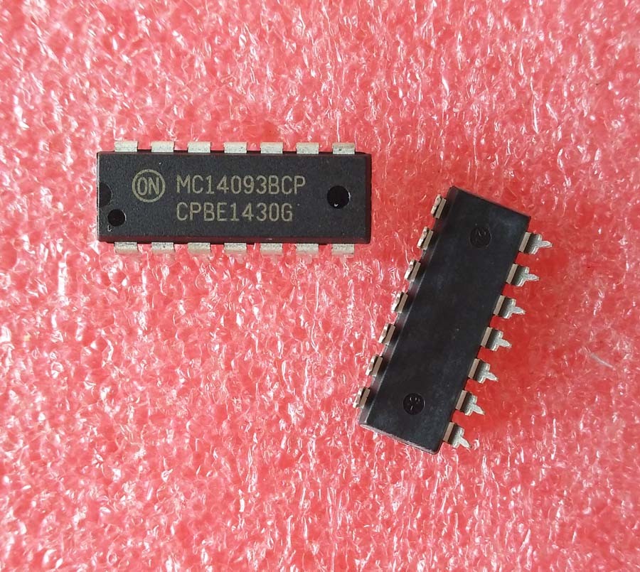 5Pcs MC14093BCP Quad 2-Input NAND Schmitt Trigger DIP-14