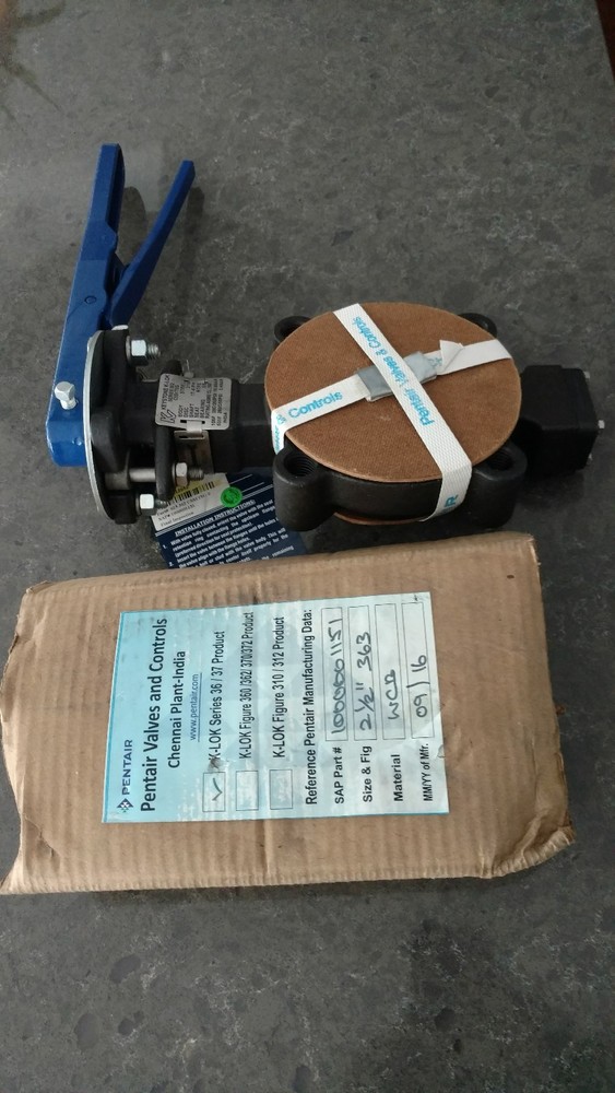 KEYSTONE 362 CSS1TSG K-LOK BUTTERFLY VALVE 2-1/2 ''