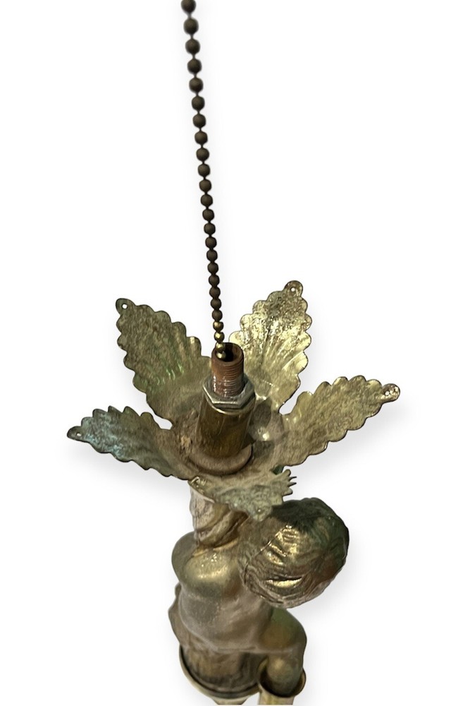 Vintage Cherub Sconce Reclaimed Pull Architectural Collectible