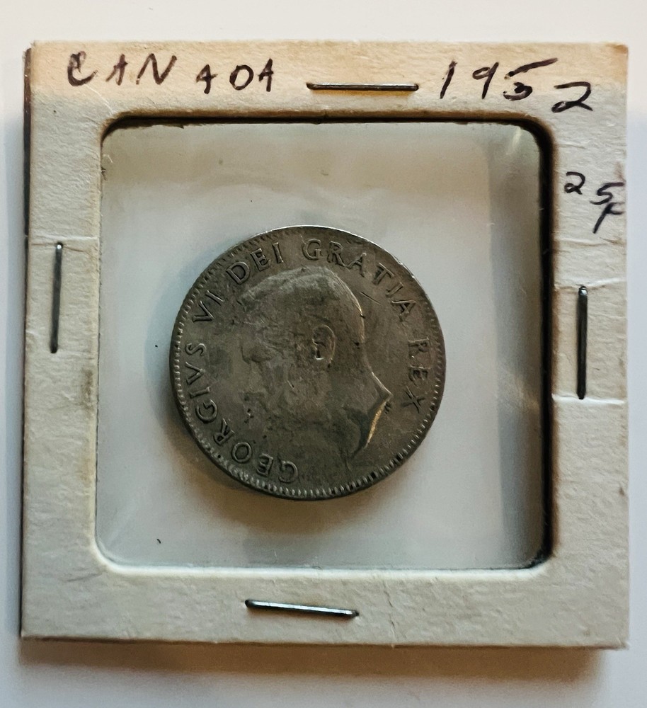 1952 Canadian 25 Cents