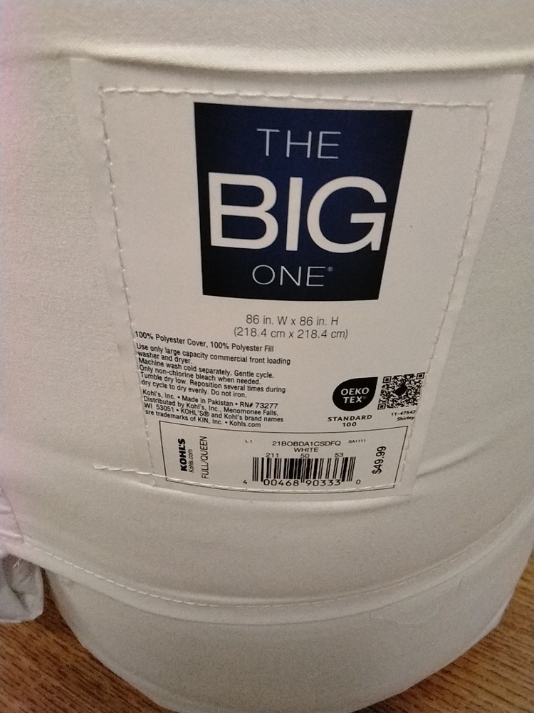 The Big One Reversible Down-Alternative Comforter