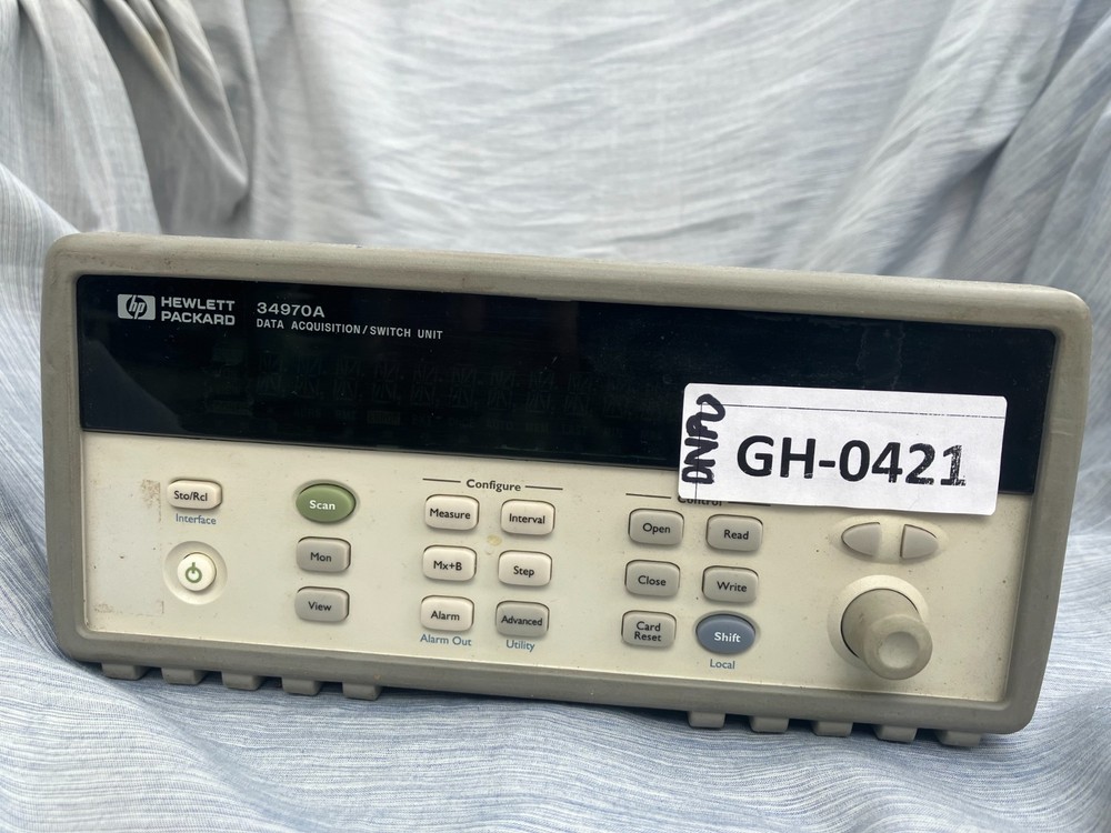 Agilent 34970A Data Acq / Data Logger Switch Unit Digital Display for parts only
