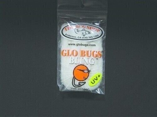 Bug Shop WHITE Glo Bugs Bling Yarn