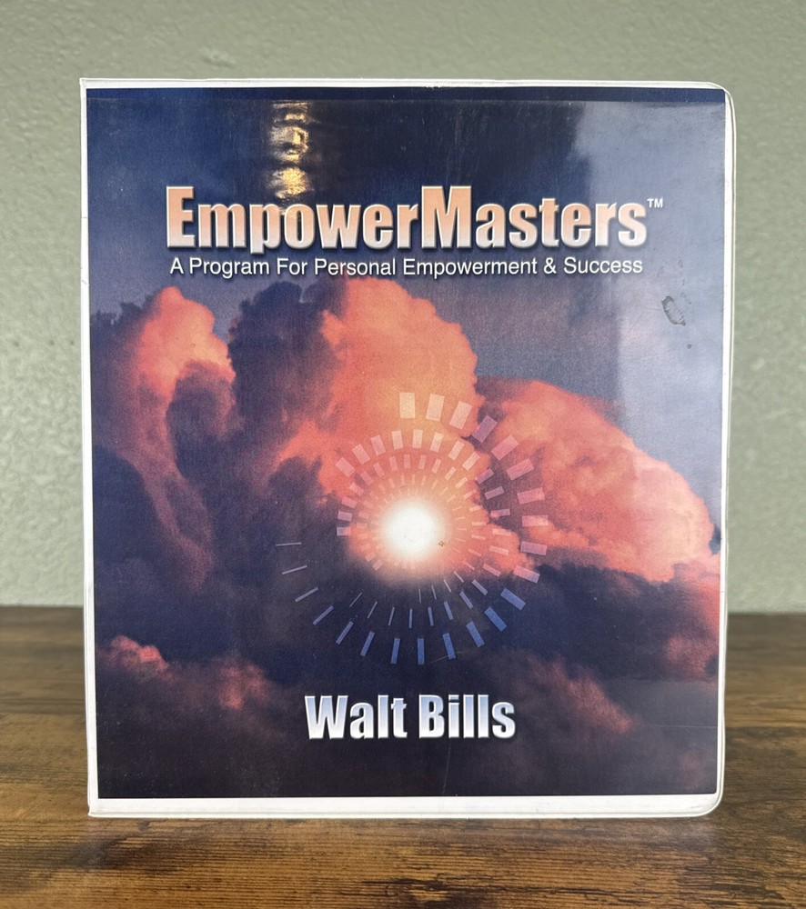 EMPOWER MASTERS ~ BY WALT BILLS ~ A PROGRAM FOR PERSONAL EMPOWERMENT 4CDS & BOOK