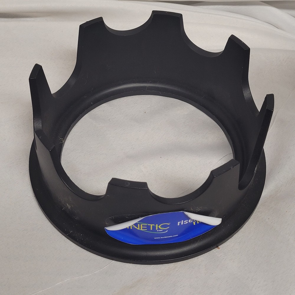 USED???  Kinetic by Kurt Turntable Riser Ring 4 Heights Black Preowned