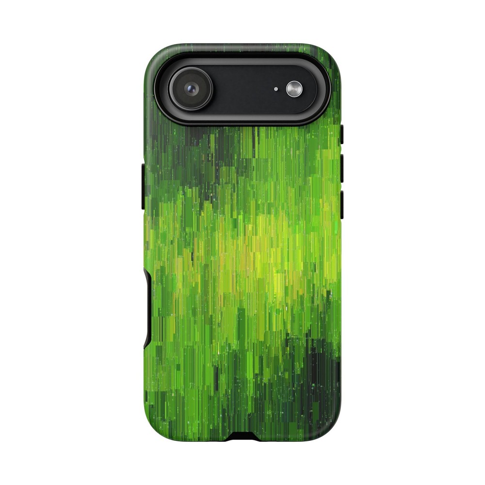 Phone Ink - Case for iPhone/Galaxy/Pixel - Lime Green Glitch Gradient Paint