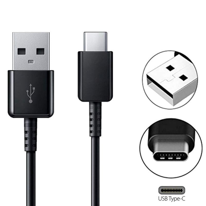 Universal USB Type-C Fast Charging Cable for Samsung Galaxy /Android Phone Black