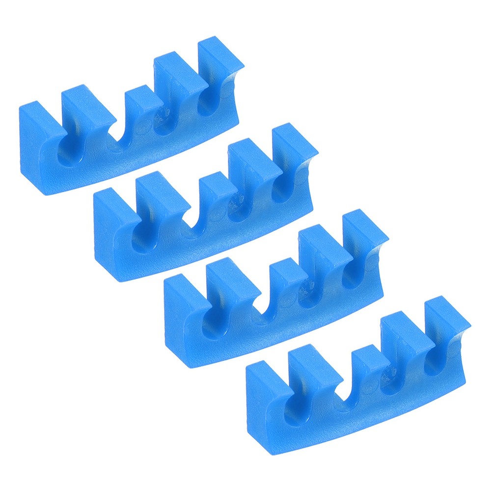 4Pcs Embedded Badminton Stringing Racquet Load Spreader Adapter Protector, Blue
