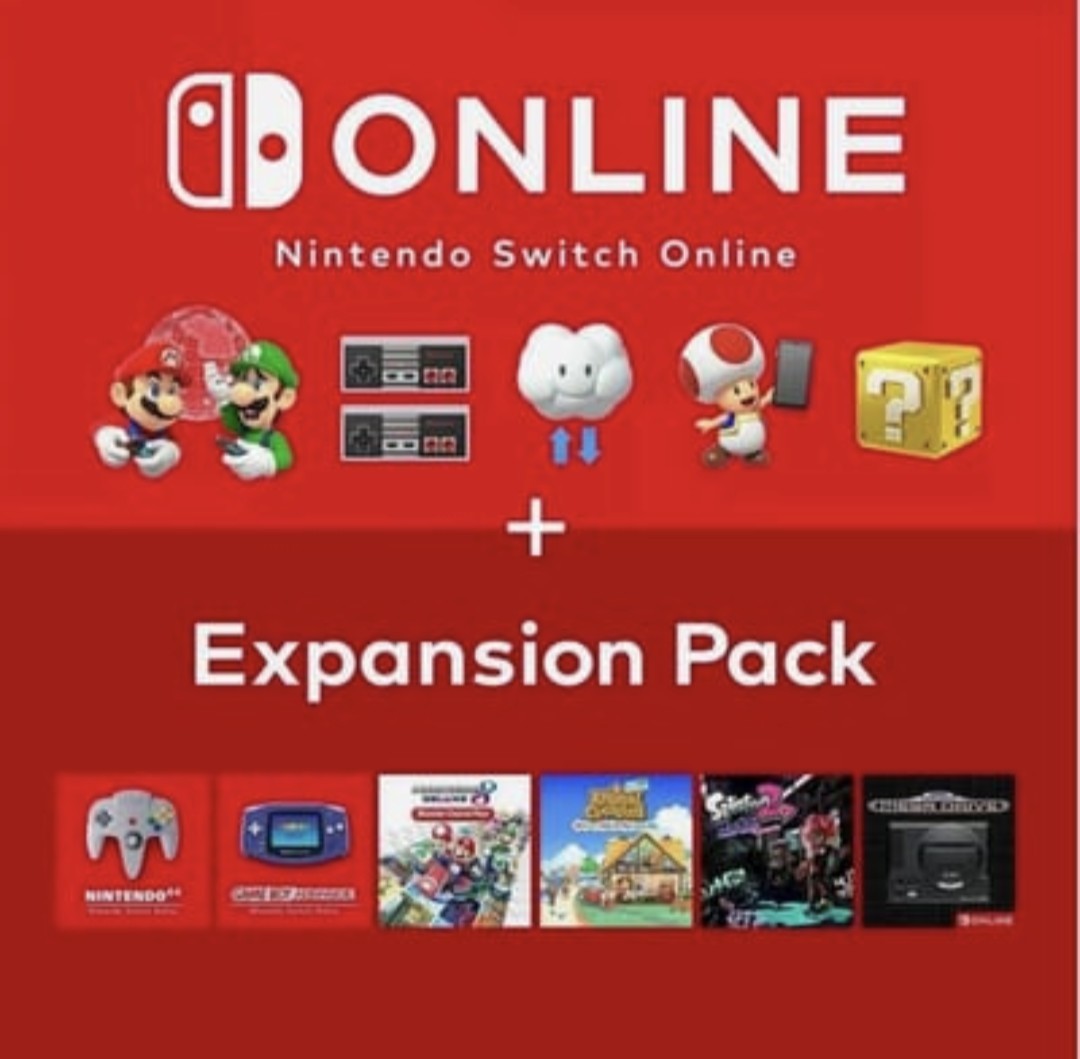 Nintendo Switch Online + Expansion Pack • 12 Month Membership