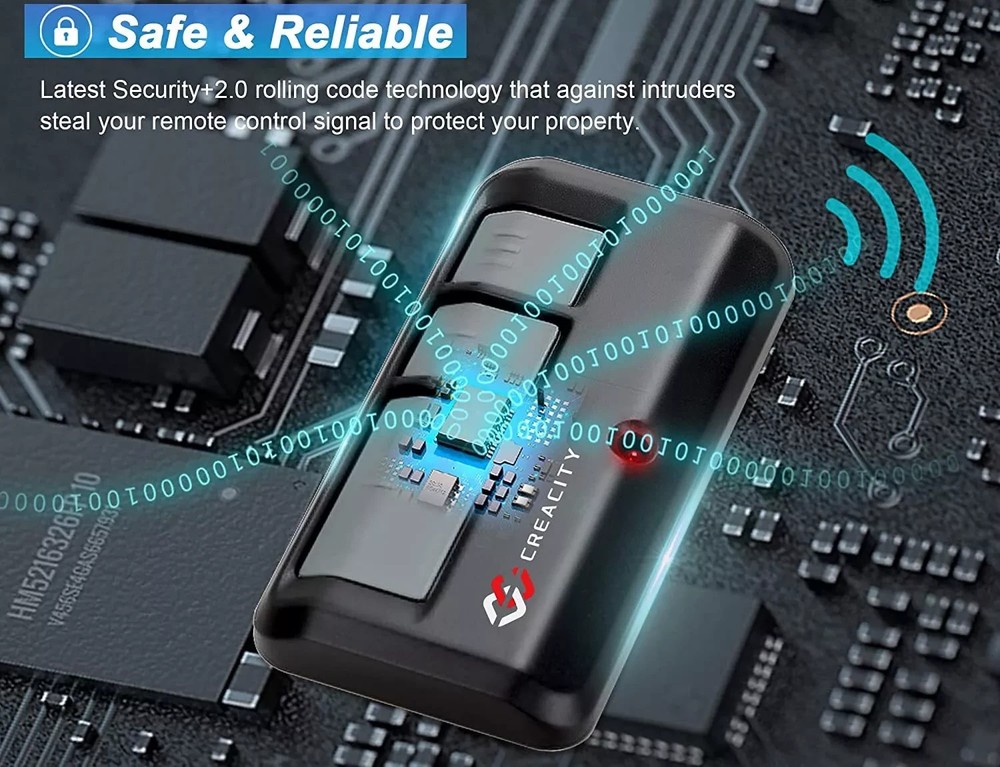 2PCS Remote for Liftmaster Chamberlain Security+,Security+ 2.0,Billion Code