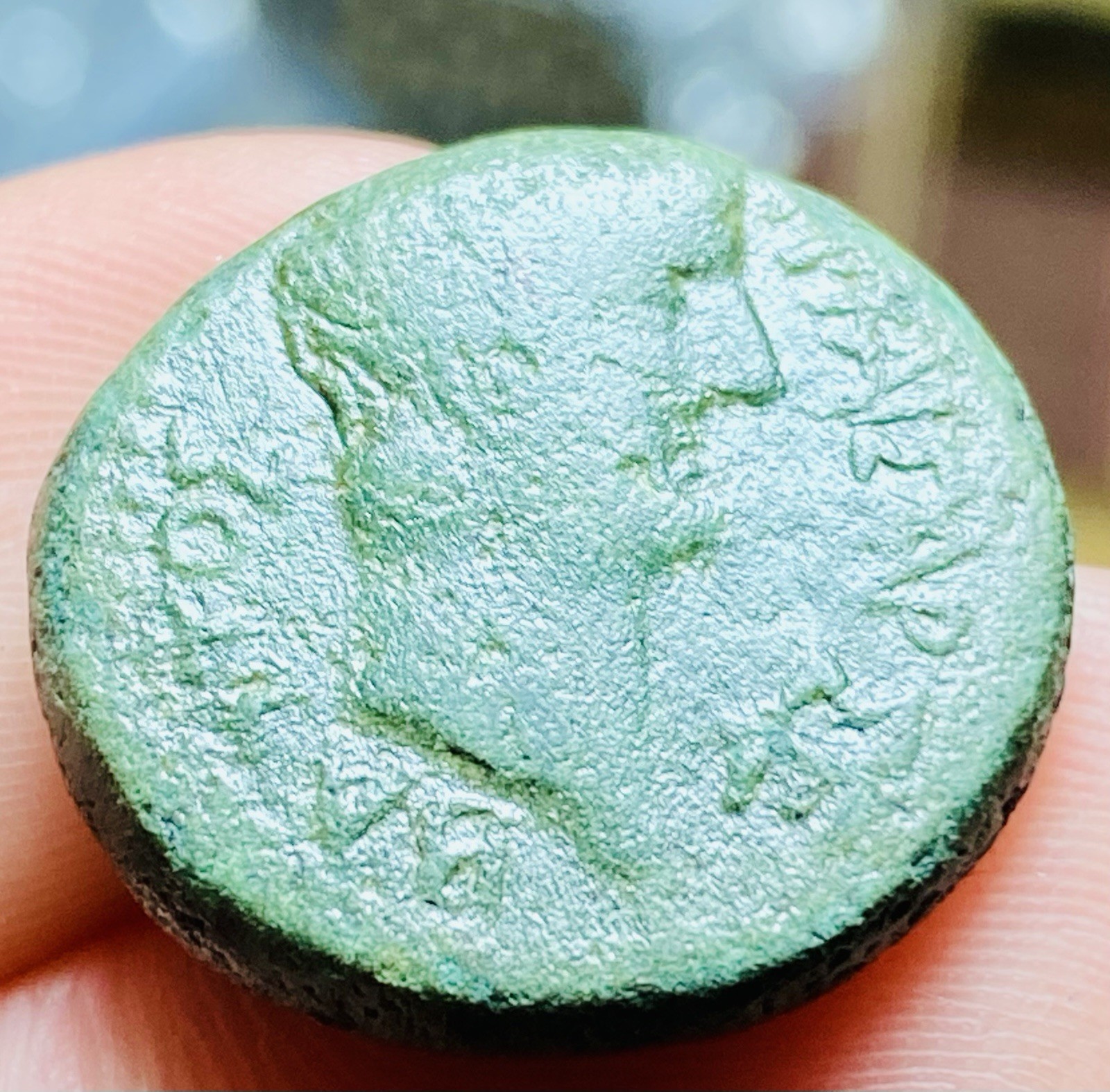 Tiberius and Livia AE Provincial Thessalonica AD 22-37, 12 CAESARS, SCARCE, VG+!