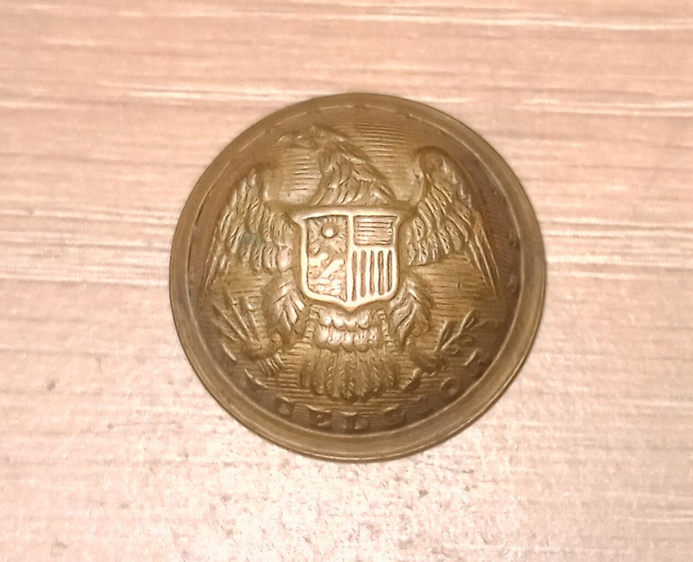 19th century New York Militia Button Excelsior