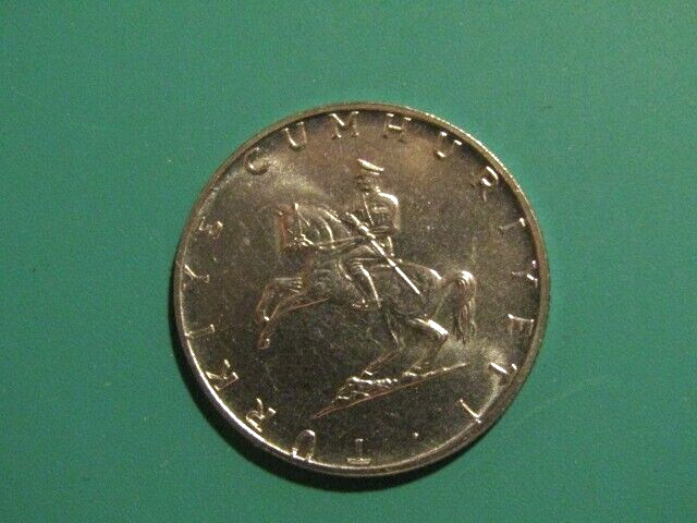 Turkey 1974 5 Lira unc Coin
