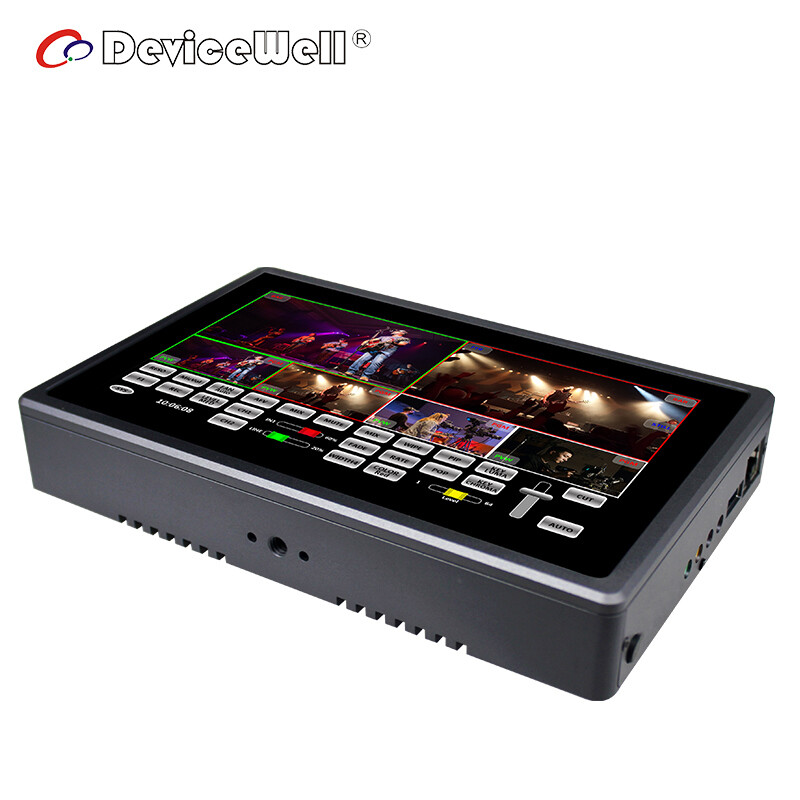 DeviceWell HDS8107 7inch 4*HDMI-Compatible Video Switcher Multiple Touch-Screen