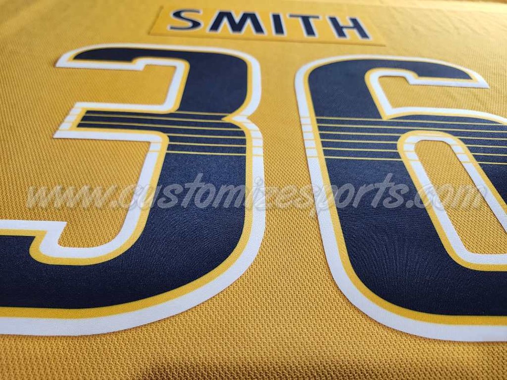 Nashville Predators Customized Number Kit For 2017-Present Home Uniform