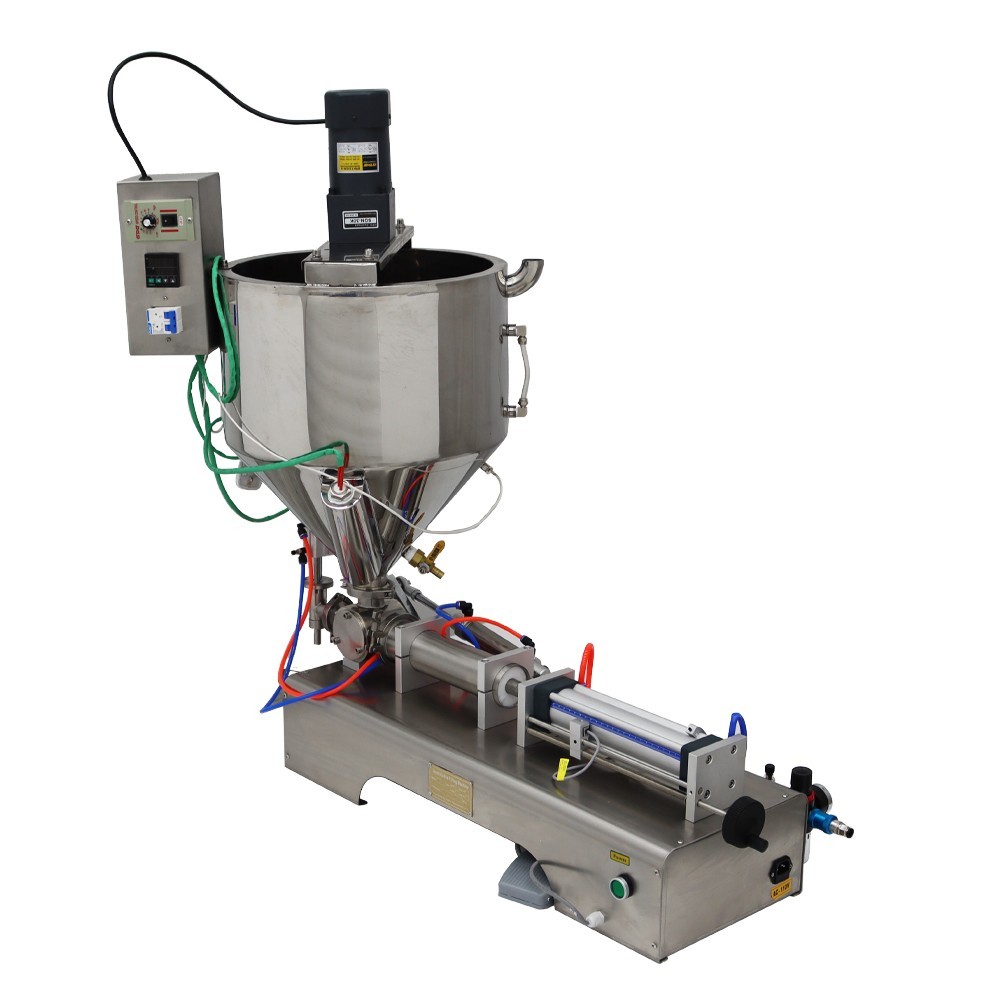 30-300ml Paste Liquid Filling Machine with Heating,Mixing Function Horizontal