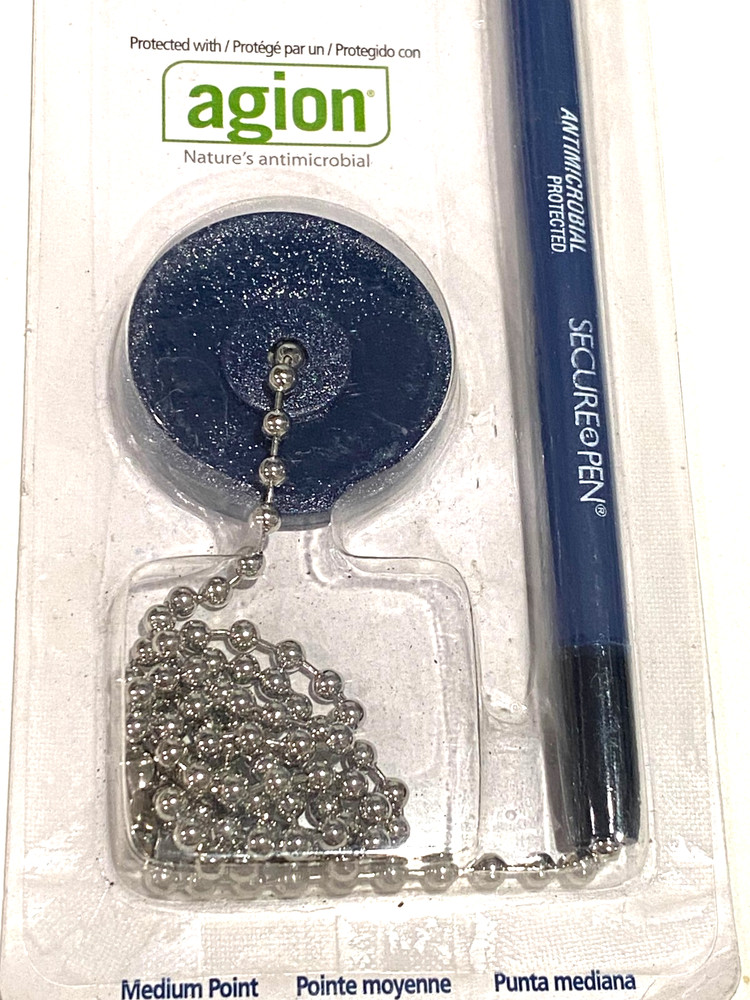 MMF Industries Secure-A-Pen Antimicrobial Protected 28908 medium point NEW