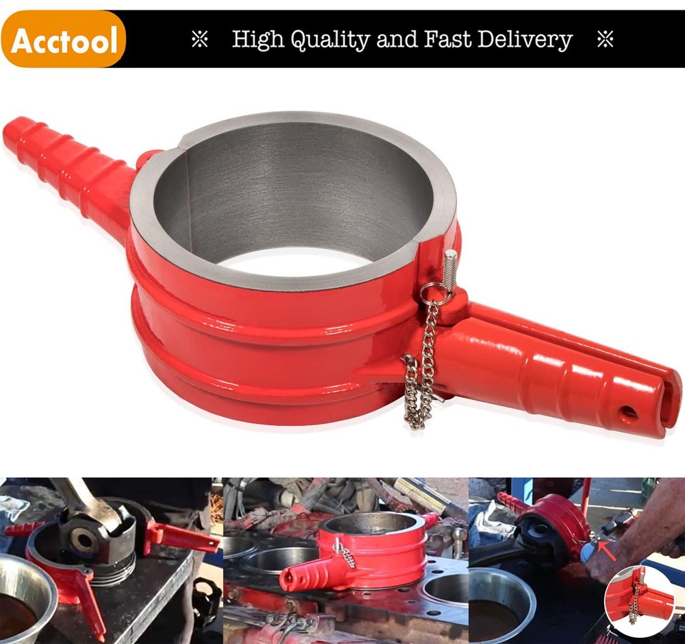 7040 5.4" Bore Piston Ring Compressor Tool For Caterpillar 3406 3400 Cummins ISX
