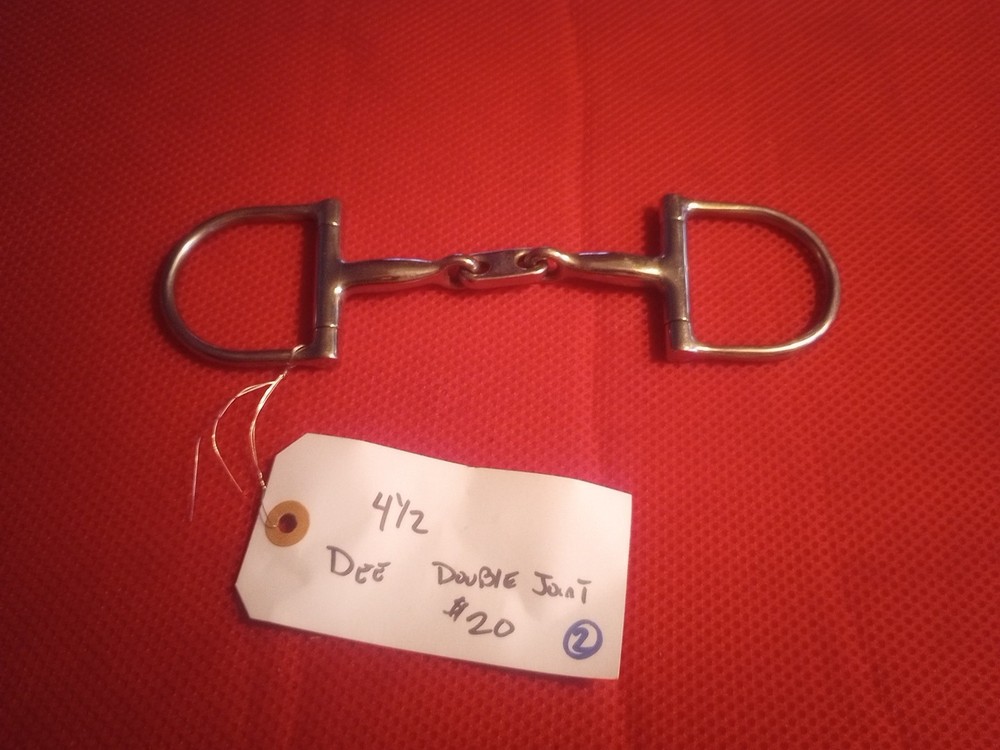 4 1/2" in  DEE  Double Joint Horse Equine Bit