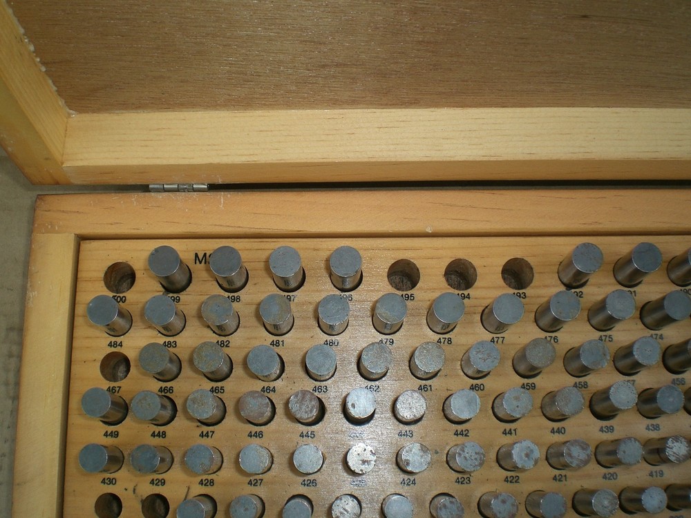 Meyer M-2 Plus Pin gage set .251 - .500 incomplete