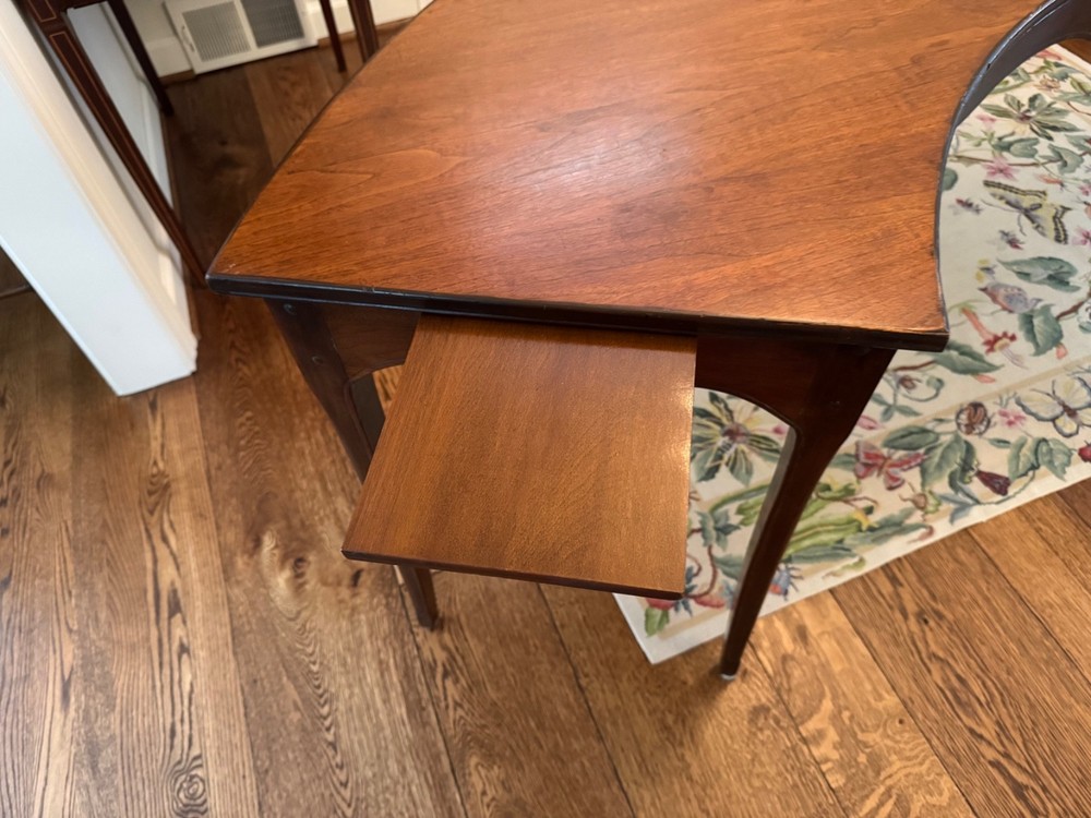 Antique English Half Moon Hunt Table