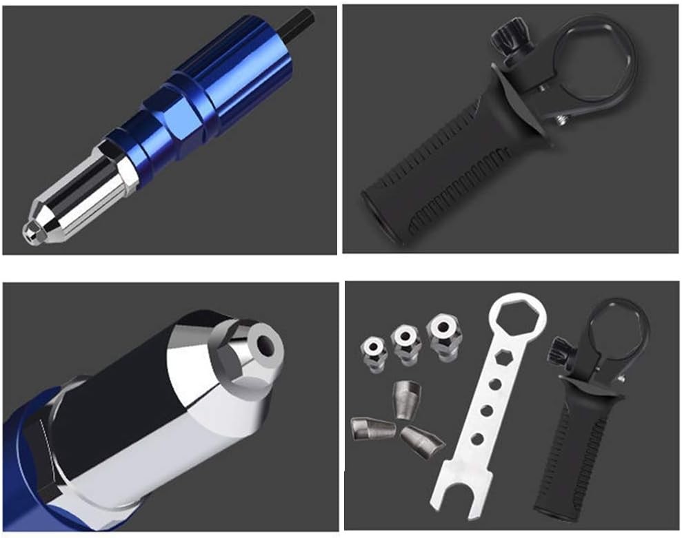 Rivet Gun Adapter for Electric Drill, Cordless Riveting Tool Kit