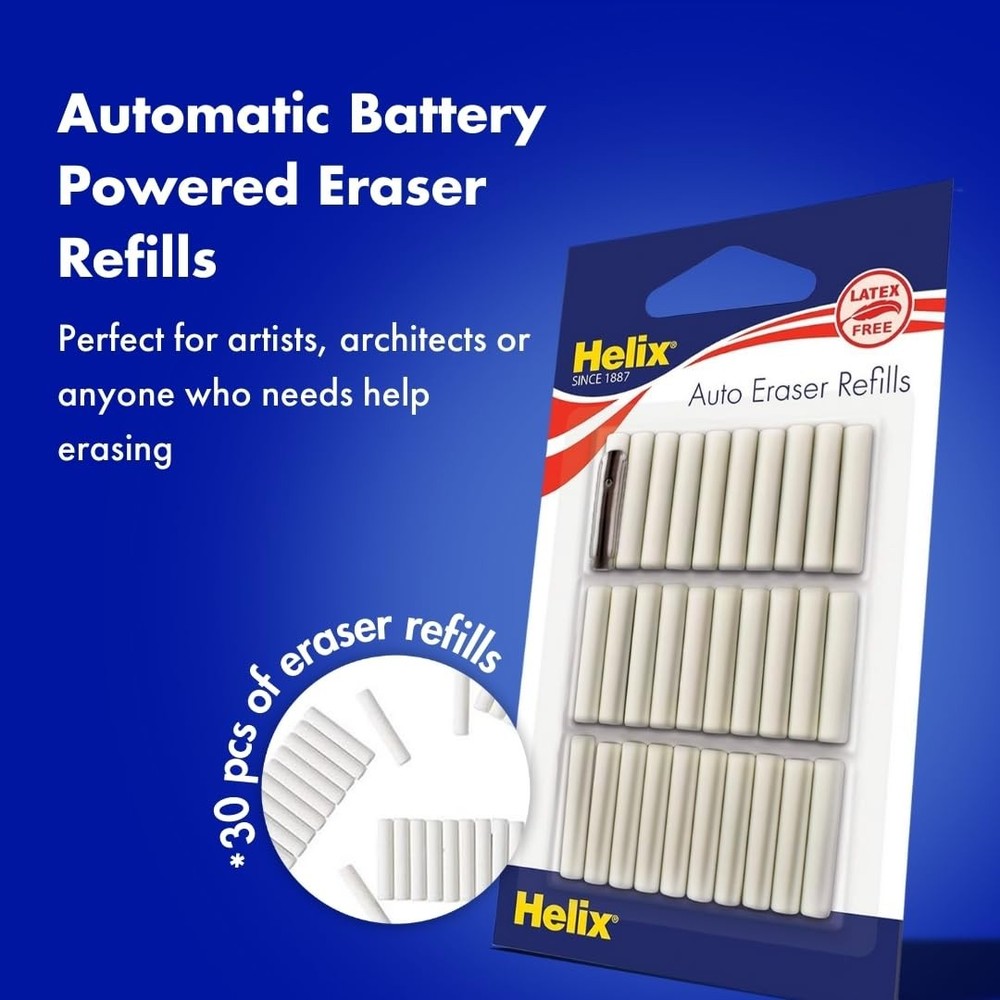 Helix 19071 Automatic Eraser Refills, Pack Of 30 Kitchen