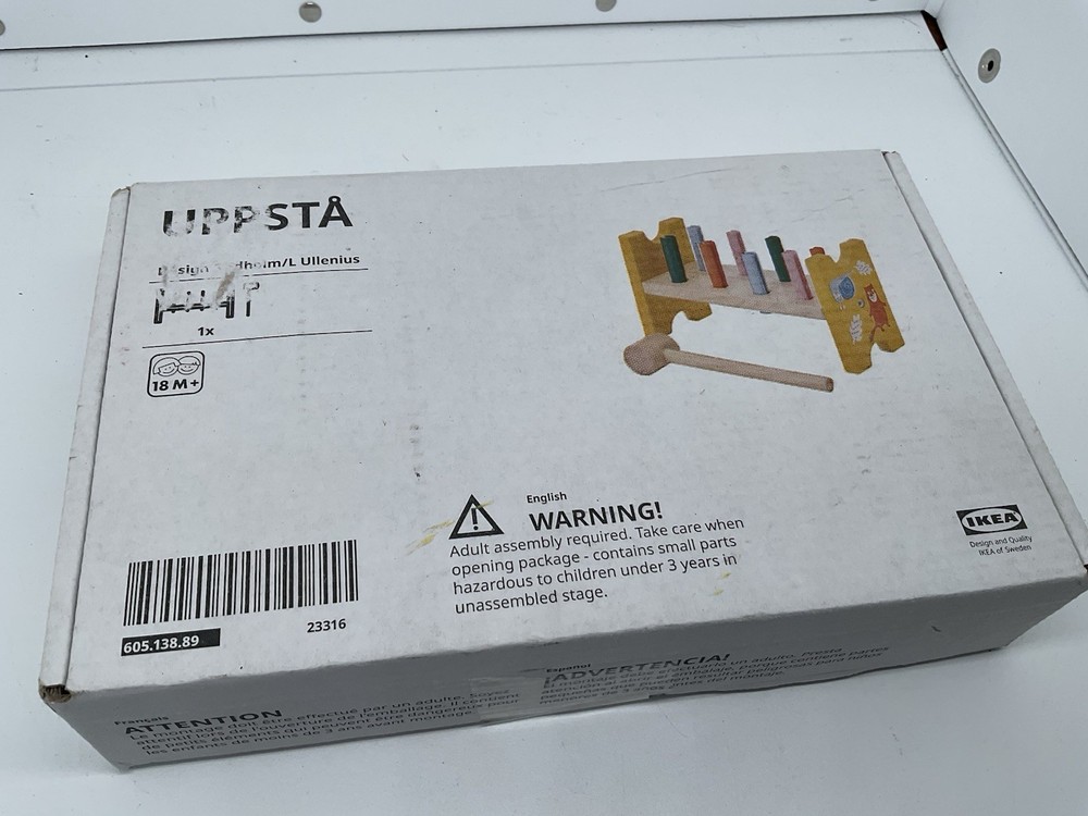 IKEA Wood Pound-a-peg Toy Unassembled