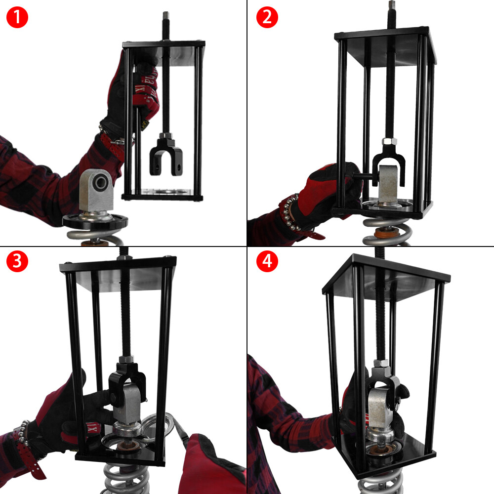 Universal Motorcycle Rear Shock Spring Compressor Adjustable Tool For Harley