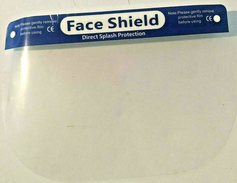 100 Full Splash Proof Face Shields