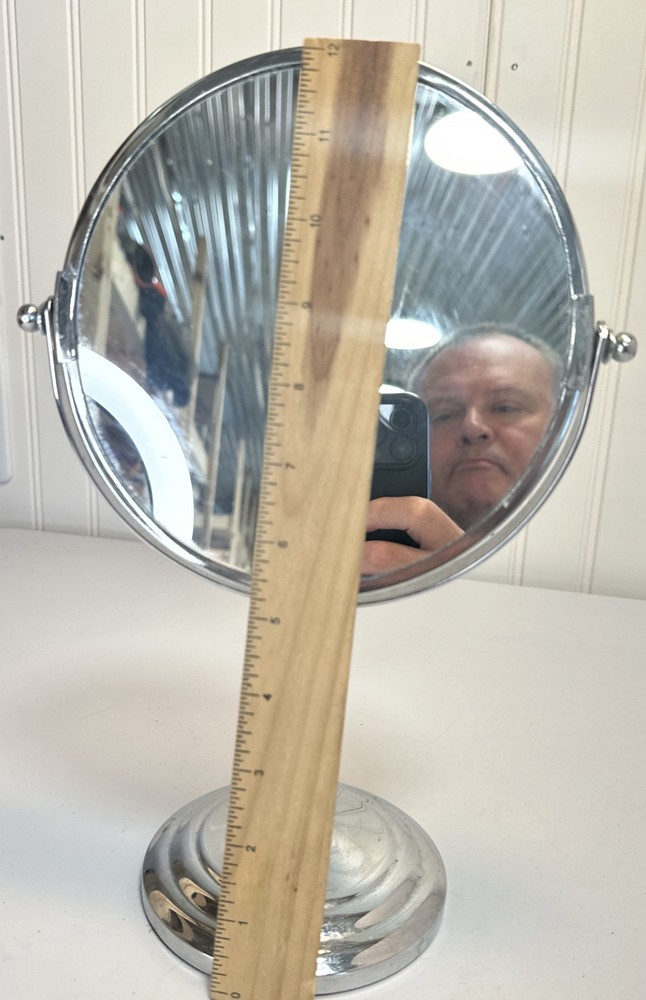 Vanity Makeup Mirror (Double Sided/Swivel) w/Magnification