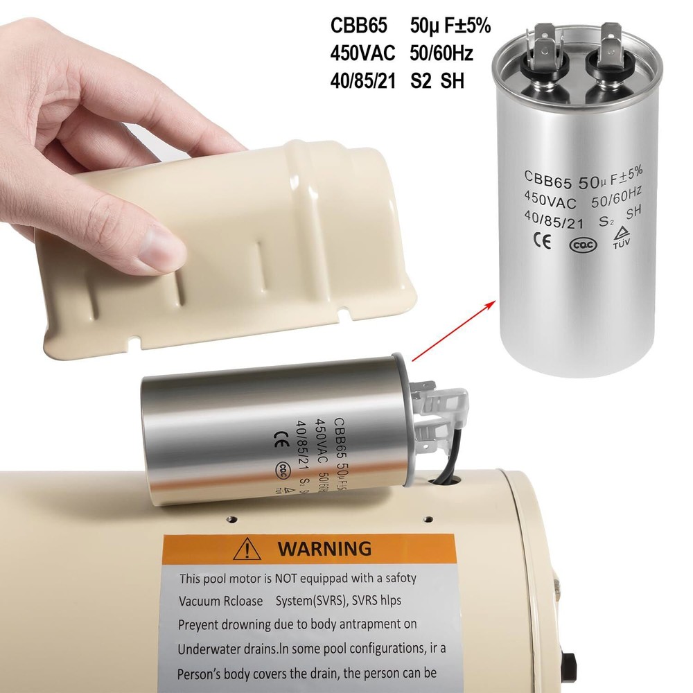 For WhisperFlo High Performance Pool Pumps Energy Efficient Replacement Motor