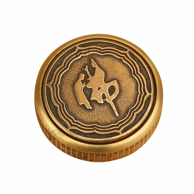 EDC Zen Buddha Fidget Spinner Retro Brass Hand Spinner Decompression Tool Toy
