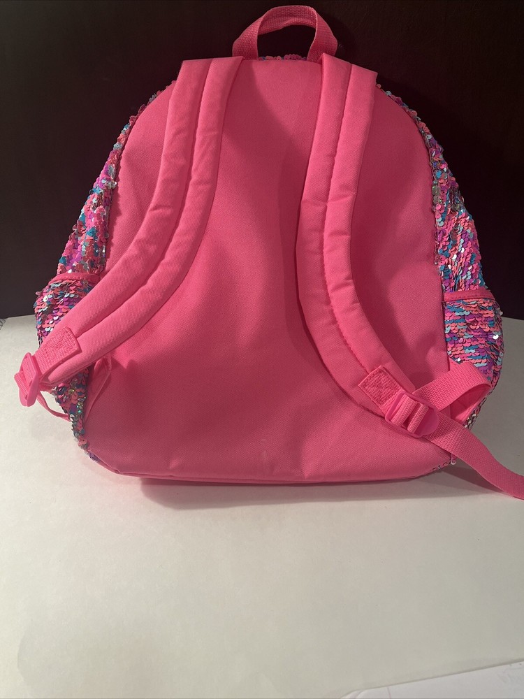 Justice Girls School Backpack Sequin "V” Initial Rucksack