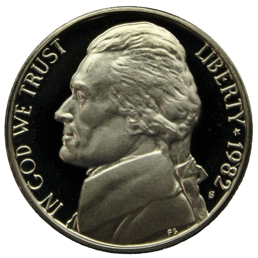 1982-S Proof Jefferson Nickel