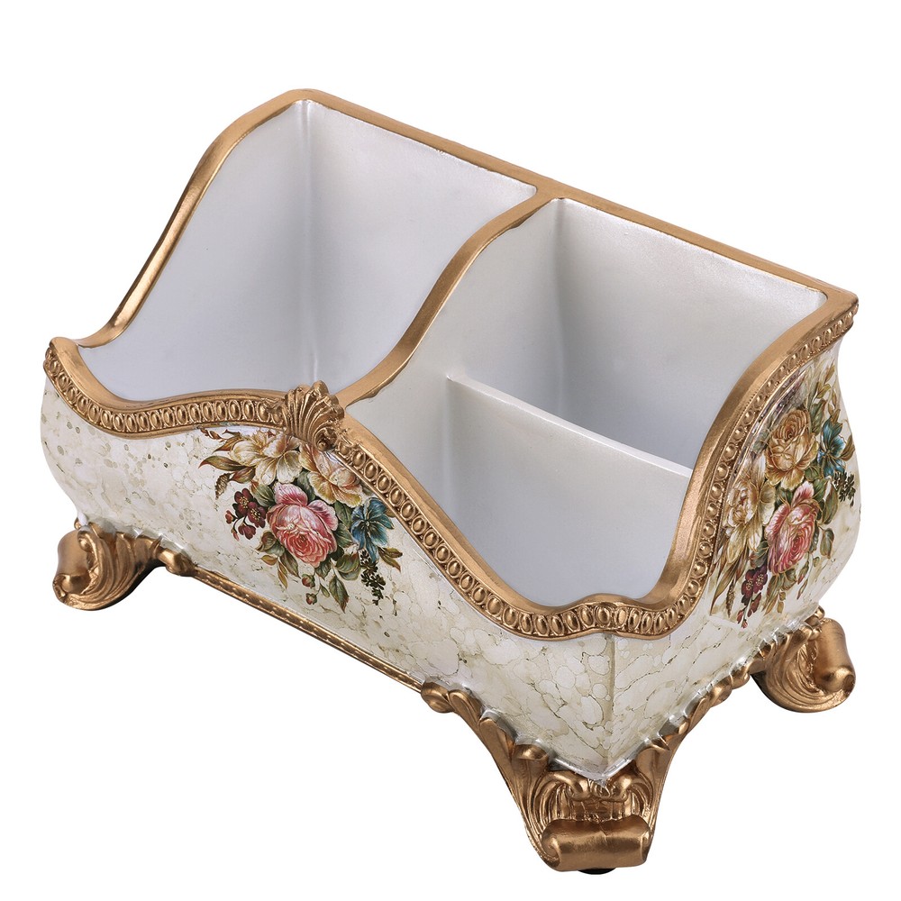 Remote Control Holders & Desk Organizer Three Compartment Desk Tray Home Decor