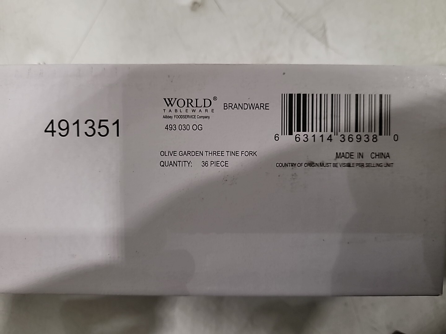 Brandware 36-Pc World Tableware Stainless Steel 3 Tine Forks 7 1/2" #491351