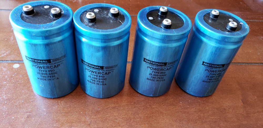 4 car audio capacitors old school