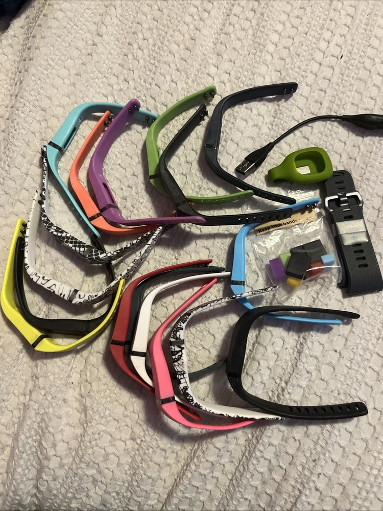Fitbit Flex Wireless Activity Tracker Bundle - 17 Bands Inc Everything In Pics