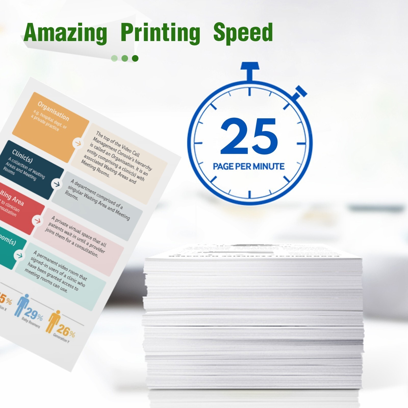 62XL Ink Cartridges Combo Pack for HP Envy 5663 5660 5540 7640 5740 5746