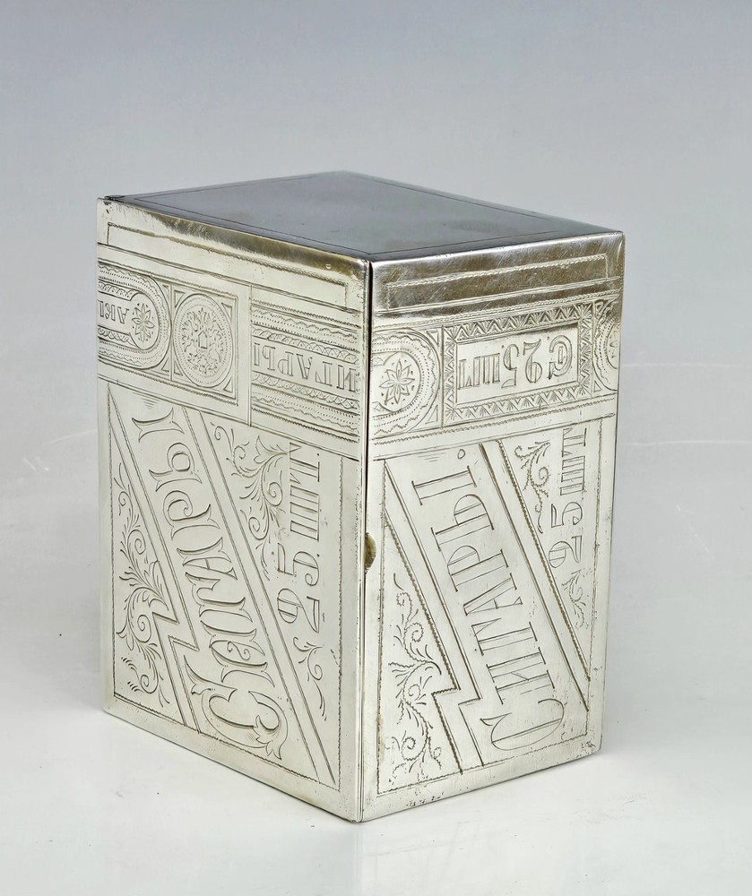 19C Russian Silver Cigar Box