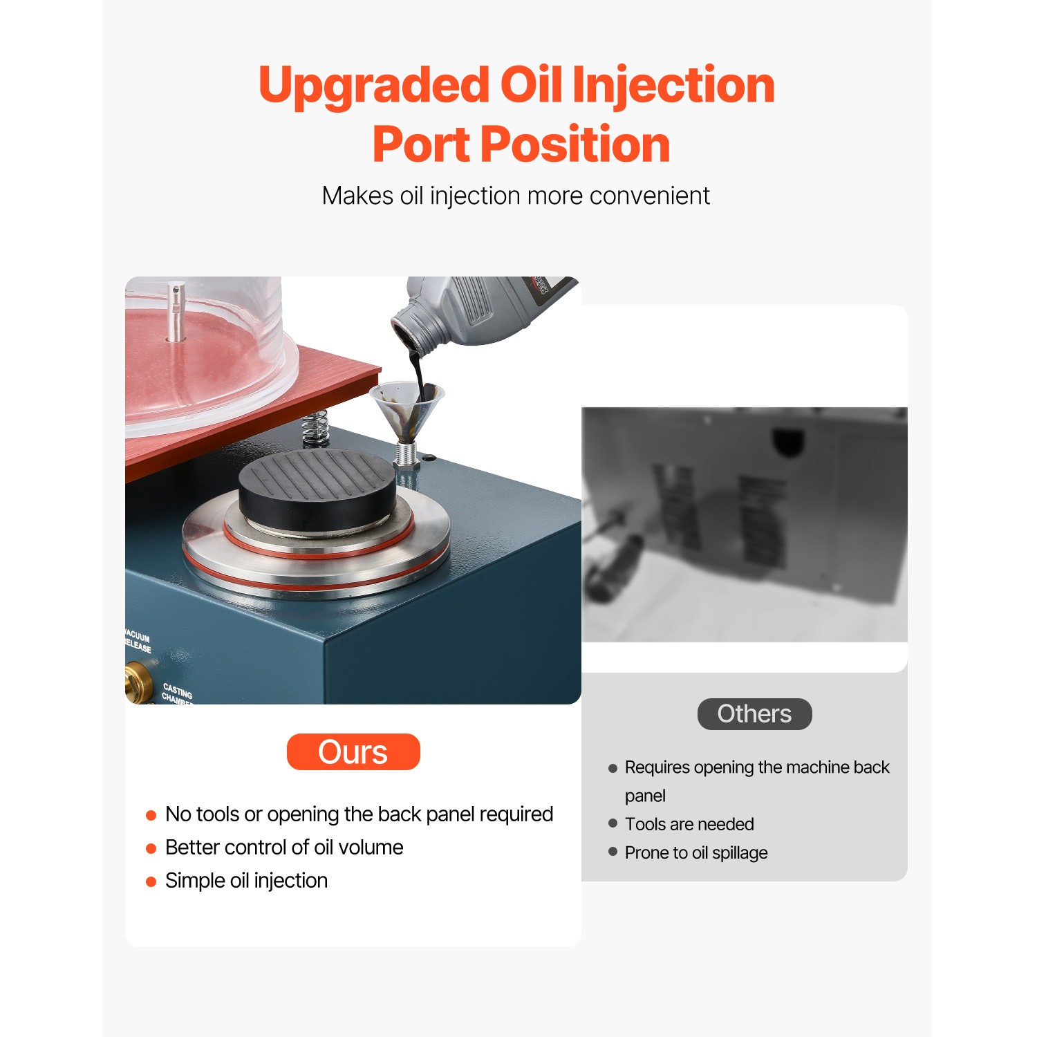 Vacuum Investing Casting Machine 290W Power 3 CFM Pump and Bell Jar for Jewelry