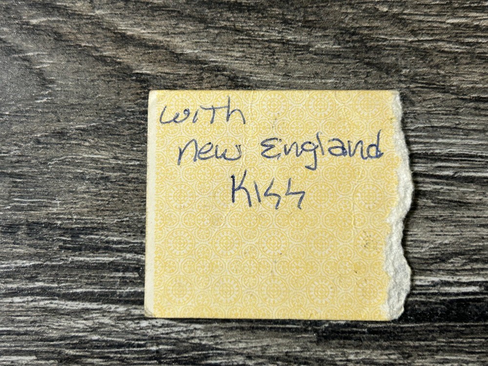 KISS TICKET STUB Dynasty Concert Tour Providence RI 1979 Vintage Kiss Aucoin B