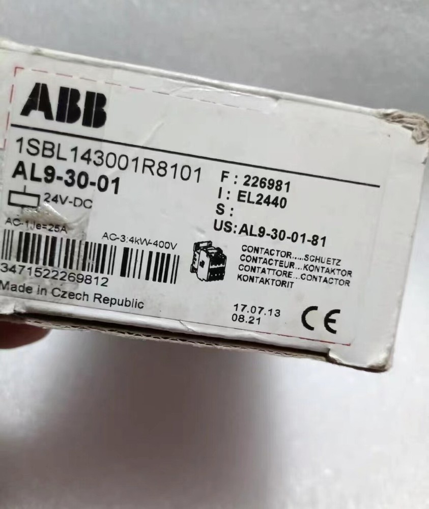 1pc ABB AL9-30-01 DC contactor 24VDC
