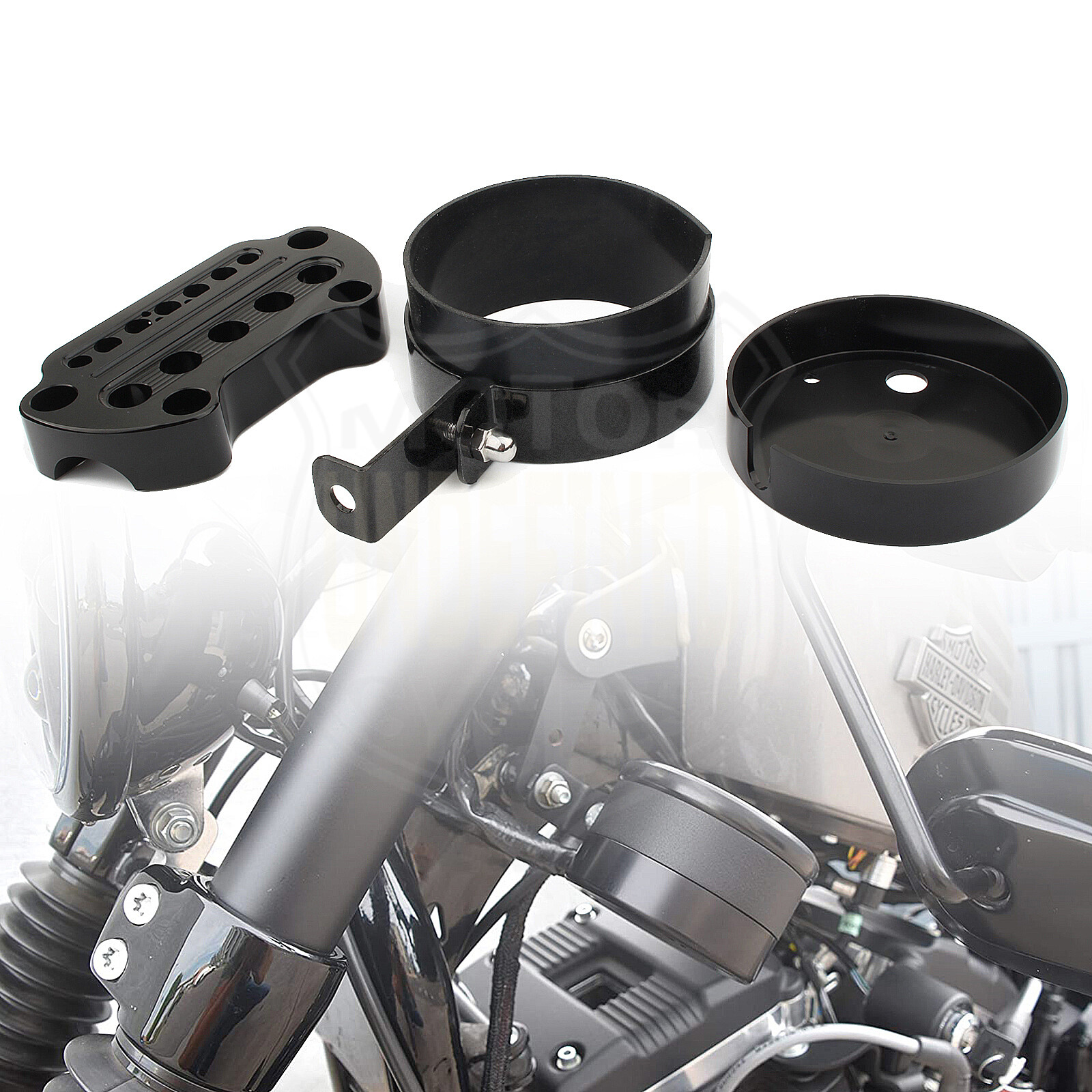 For Harley Side Speedometer Bracket Relocation Indicator Clamp Sportster XL 883